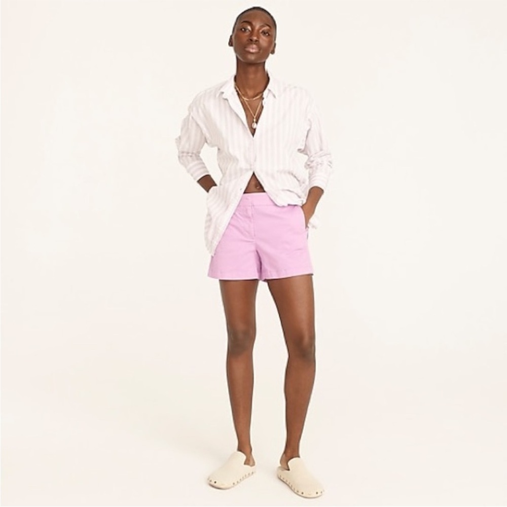 J Crew Chino Cotton Light Pink 3.5 Casual Shorts Size 6 NWOT H5616